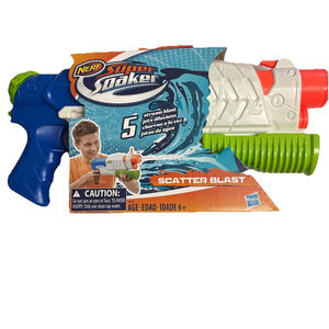 Nerf Super Soaker Scatter Blast 5 Stream Water Squirt Gun Blaster